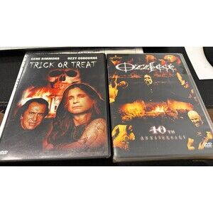 Ozzfest 10th Anniversary lot Trick or Treat DVD 1987 Gene Simmons Ozzy Osbourne